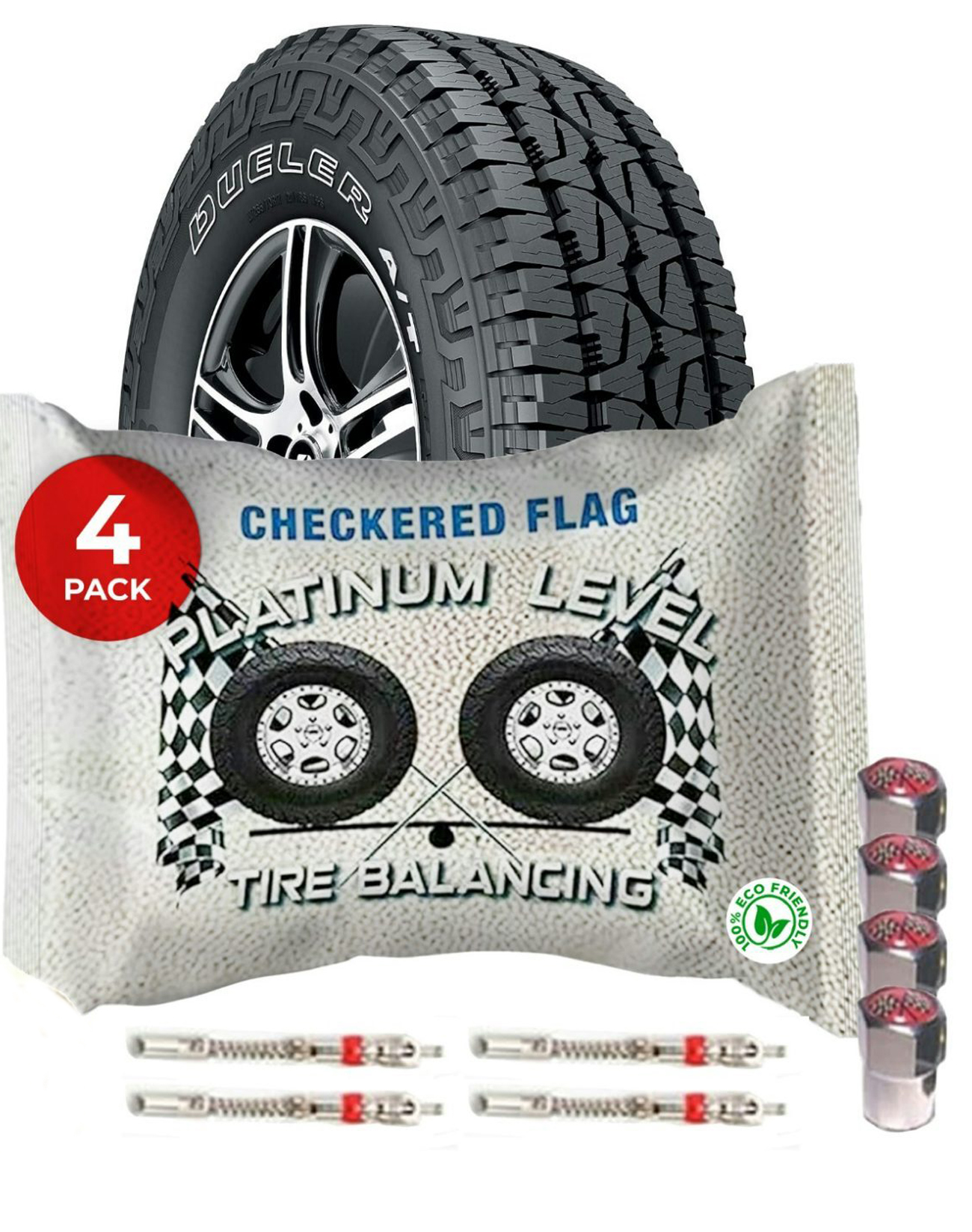 thumbnail image 2 of Magnum+ Tire Balancing Beads 4.5oz – 4-Pack, TPMS Safe, Tempered Glass, Made In Germany 2 of 5