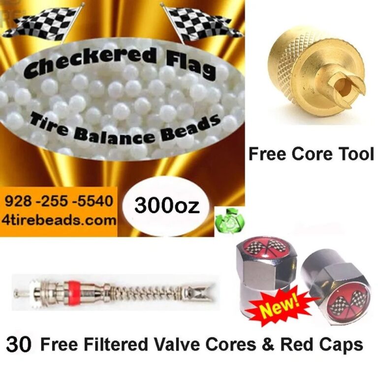 300oz Bag Checkered Flag Tire Balance Beads Checkered Flag Tire